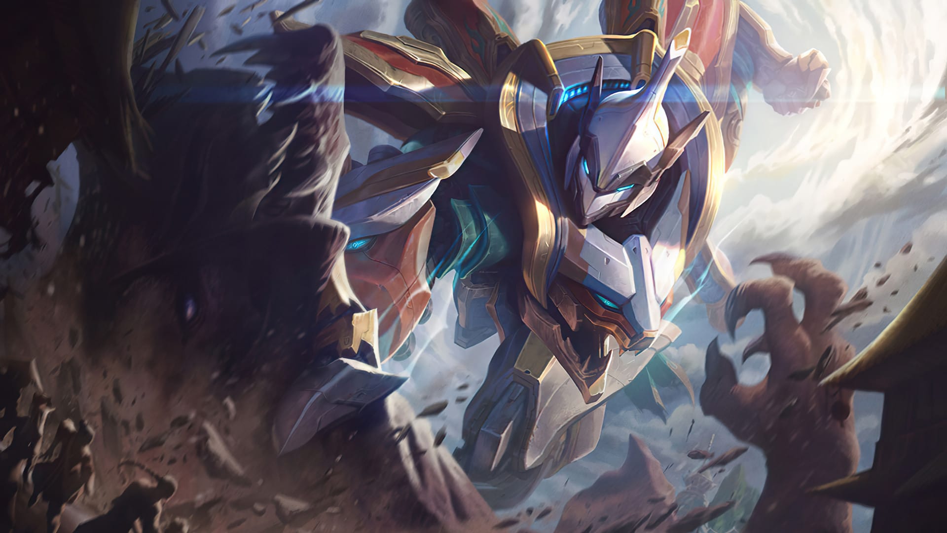 League of Legends 'Mecha Kingdoms Sett' splash art